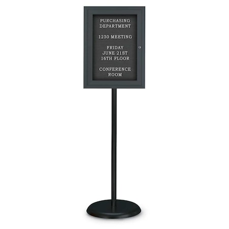 United Visual Products Corkboard, Triple Door, Radius Frame, 72x48", Bronze/Black UV70055-BRONZE-BLACK